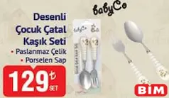 BABYCO DESENLİ ÇOCUK ÇATAL KAŞIK SETİ fiyat ve kampanya bilgisi